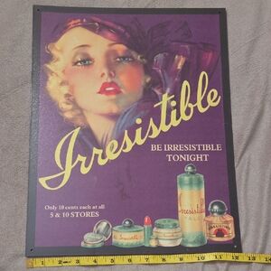 Irresistible Vintage Art Poster - Purple and Yellow